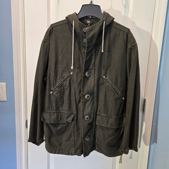 Free People hooded utility style Jacket sz XS - Picture 1 of 5